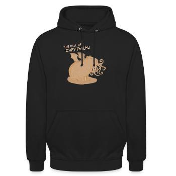 The Call of Capythulhu - Unisex Hoodie - black - Front - Alina (178cm) & Michal (187cm)