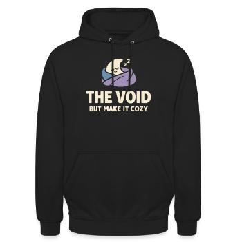 Existenzieller Humor, Nihilismus, Humor, - Unisex Hoodie - Schwarz - Vorne - Alina (178cm) & Michal (187cm)