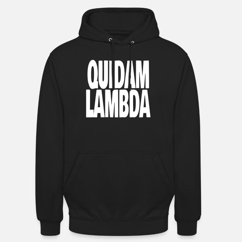 quidam lambda - Sweat-shirt à capuche unisexe - noir
