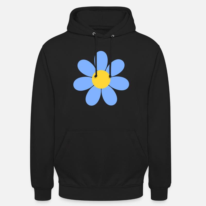 Gänseblümchen Blume - Unisex Hoodie - Schwarz