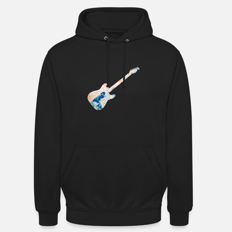 E-Gitarre - Unisex Hoodie - Schwarz