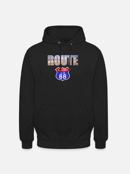 Route 66 - Unisex Hoodie - black