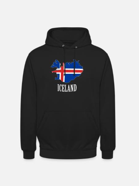 Iceland - Unisex Hoodie - Schwarz