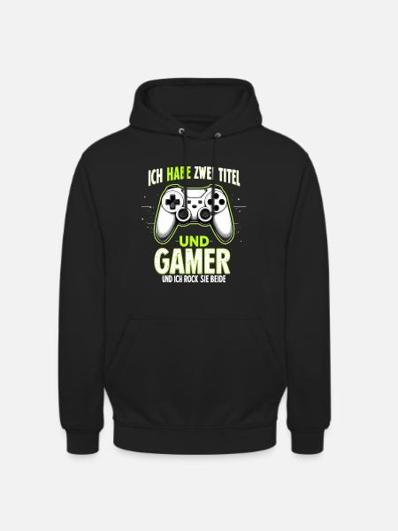 Junge Gamer: Kinder der Zockerwelt - Unisex Hoodie - Schwarz