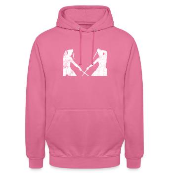 Escrima Arnis Kali - Unisex Hoodie - Pink - Vorne - Alina (178cm) & Michal (187cm)