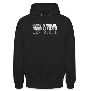 Informatik Witz Systemadministrator EDV Witz - Unisex Hoodie - Schwarz - Vorne - Alina (178cm) & Michal (187cm)