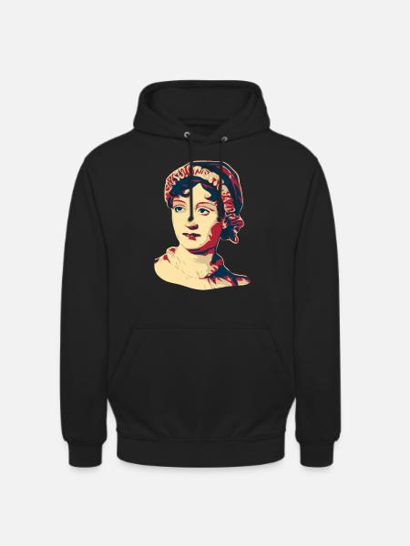 Jane Austen - Sweat-shirt à capuche unisexe - noir