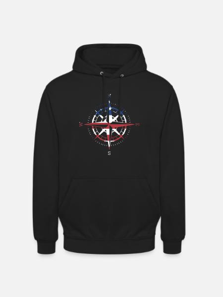 Geocacher Us Flag Geocaching - Unisex Hoodie - black