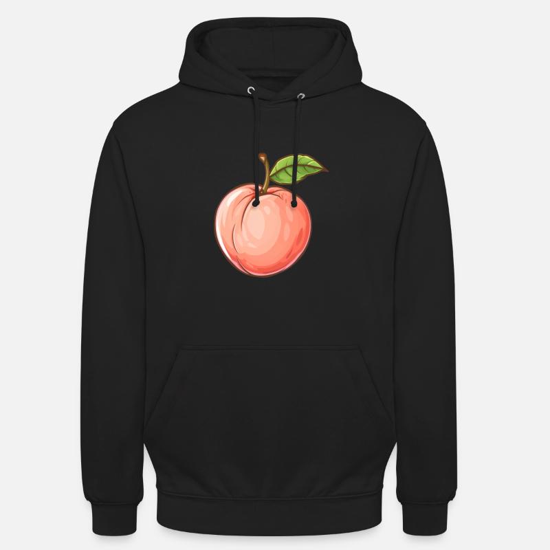 Peach, Peach, Fruit, Fruit - Unisex Hoodie - black