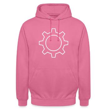 Engrenage Ingénieur mécanicien - Sweat-shirt à capuche unisexe - rose - Devant - Alina (178cm) & Michal (187cm)
