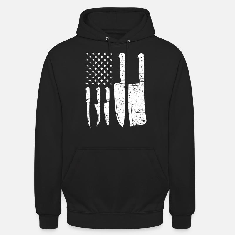 cuisinier - Sweat-shirt à capuche unisexe - noir