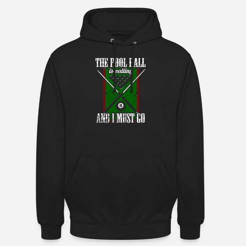 Pool Billiards Pool Billiards - Sweat-shirt à capuche unisexe - noir