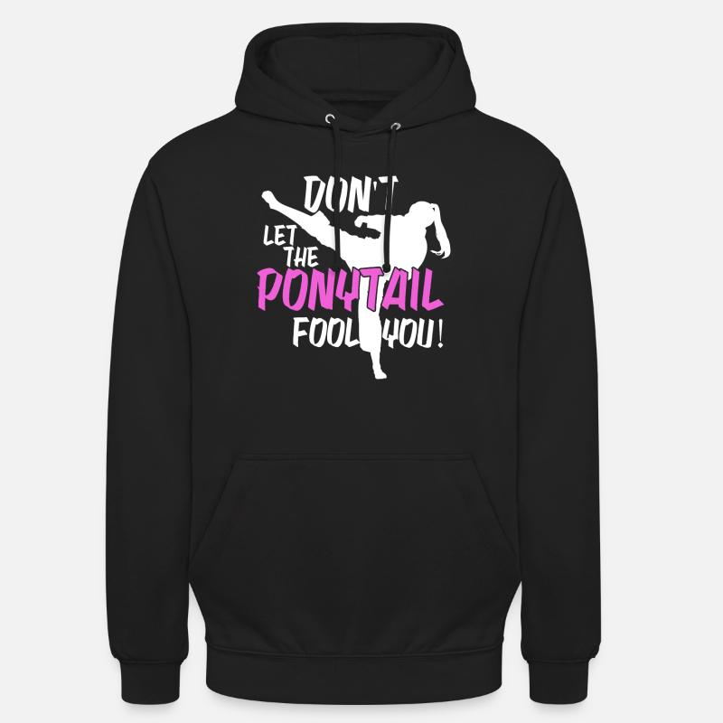 karate mädchen - Unisex Hoodie - Schwarz