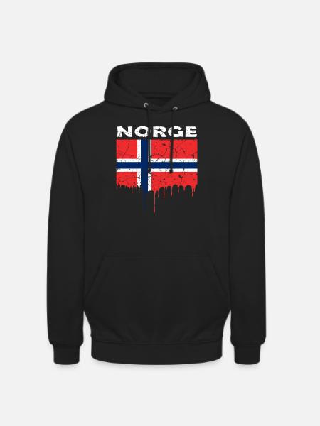 Norway flag - Unisex Hoodie - black