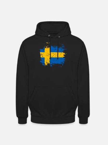 Drapeau suède - Sweat-shirt à capuche unisexe - noir