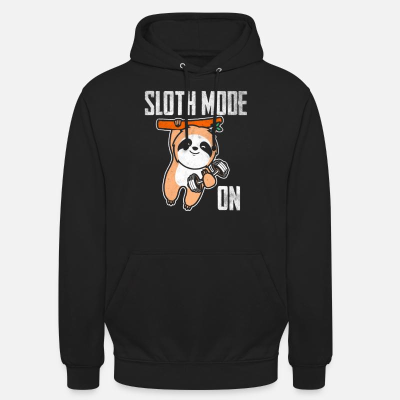 Sloth mode on - Unisex Hoodie - black