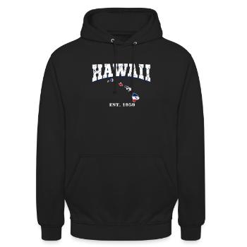 Hawaii - Unisex Hoodie - Schwarz - Vorne - Alina (178cm) & Michal (187cm)