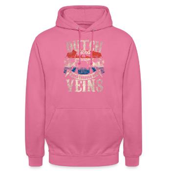 Néerlandais néerlandais - Sweat-shirt à capuche unisexe - rose - Devant - Alina (178cm) & Michal (187cm)