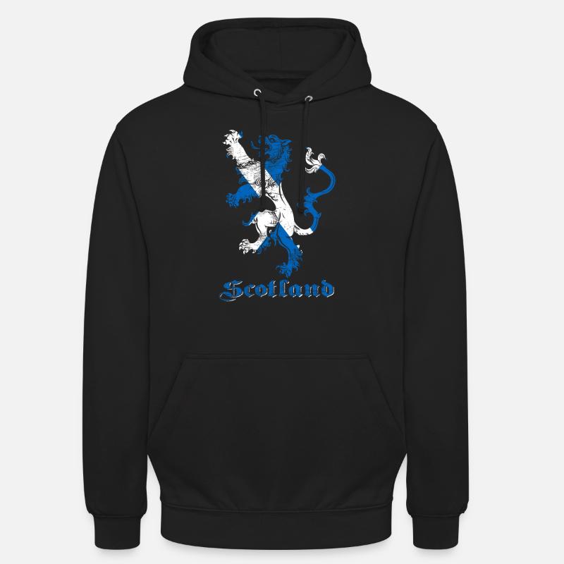 Écosse Lion Blason Drapeau - Sweat-shirt à capuche unisexe - noir