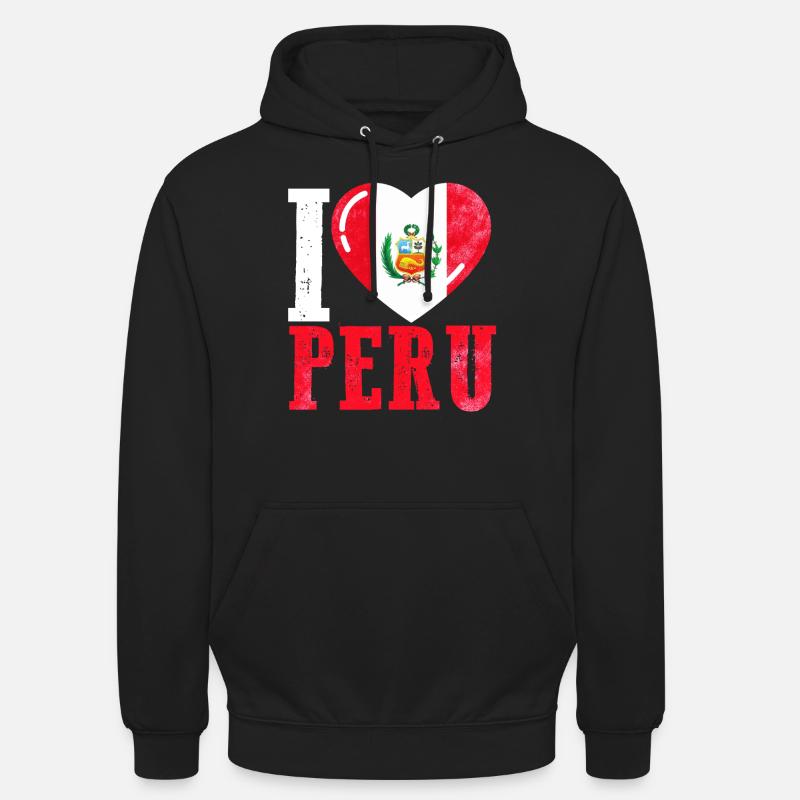 Ich liebe Peru - Unisex Hoodie - Schwarz
