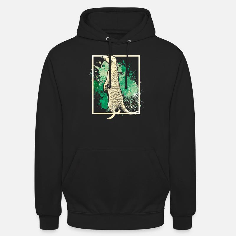 Suricate - Sweat-shirt à capuche unisexe - noir