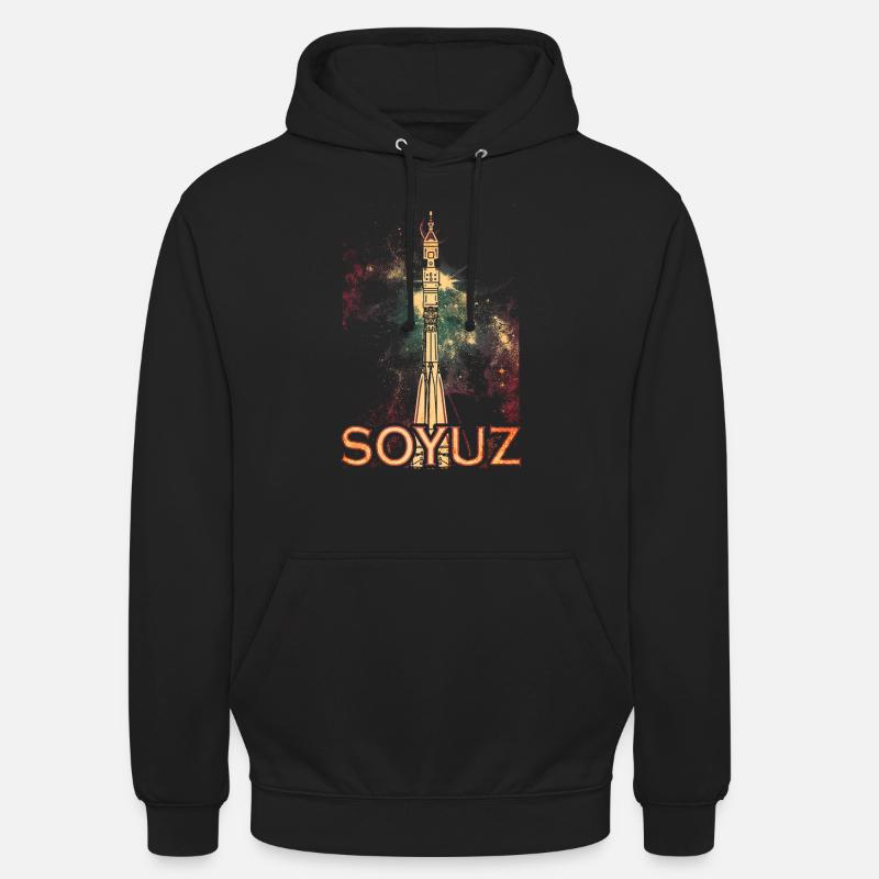 Fusée Soyouz Soyuz - Sweat-shirt à capuche unisexe - noir