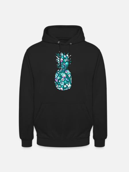 Bunte Ananas - Unisex Hoodie - Schwarz