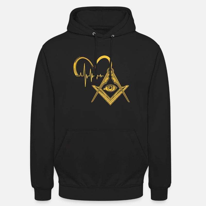 Masonic Freemasonry Fraternal - Unisex Hoodie - Schwarz