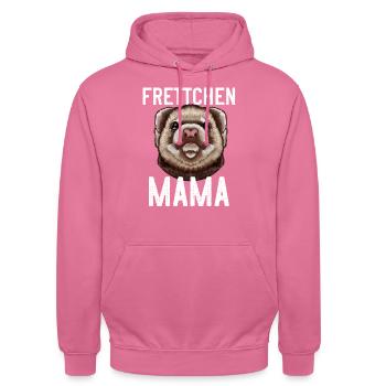 Frettchen Mama - Unisex Hoodie - Pink - Vorne - Alina (178cm) & Michal (187cm)