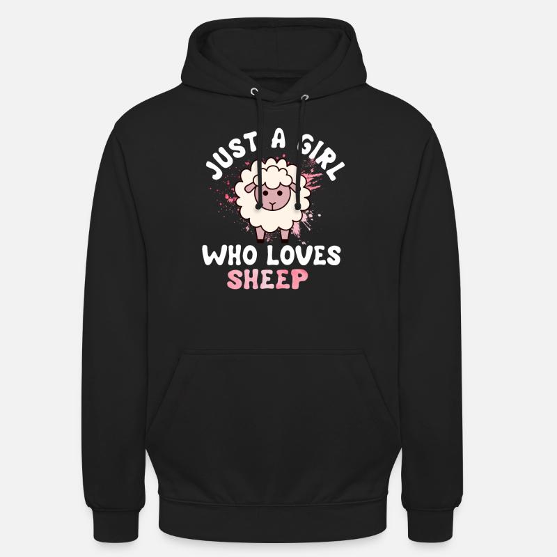 Mouton - Sweat-shirt à capuche unisexe - noir