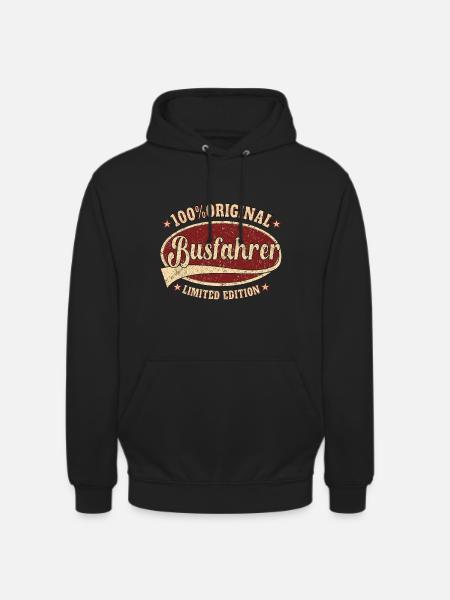 Busfahrer 100% Original Busfahrer - Unisex Hoodie - Schwarz