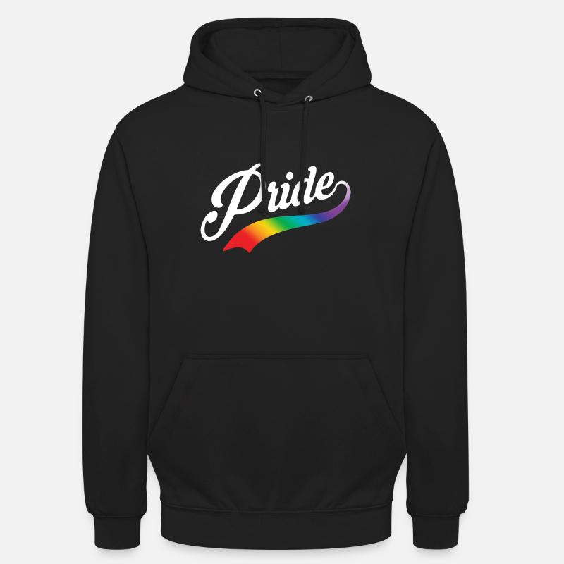 Script de fierté W clr - Sweat-shirt à capuche unisexe - noir