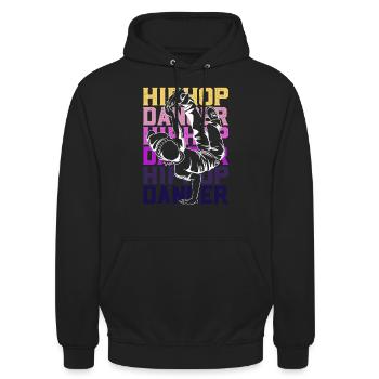 Breakdance Breakdancer - Unisex Hoodie - Schwarz - Vorne - Alina (178cm) & Michal (187cm)