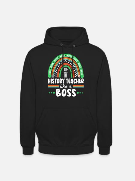Humor-Geschichtslehrer als Cheflehrer - Unisex Hoodie - Schwarz