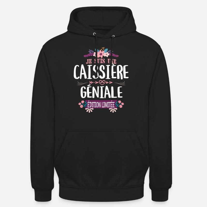 Édition Limitée Caissière Géniale - Sweat-shirt à capuche unisexe - noir