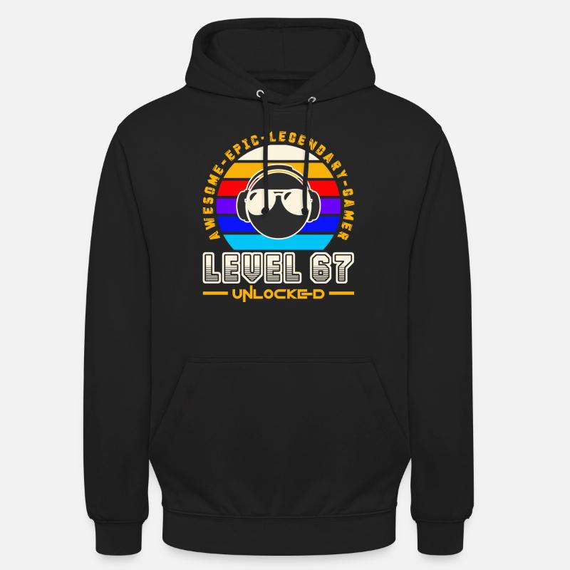 Poziom 67 - Bluza z kapturem typu unisex - czarny