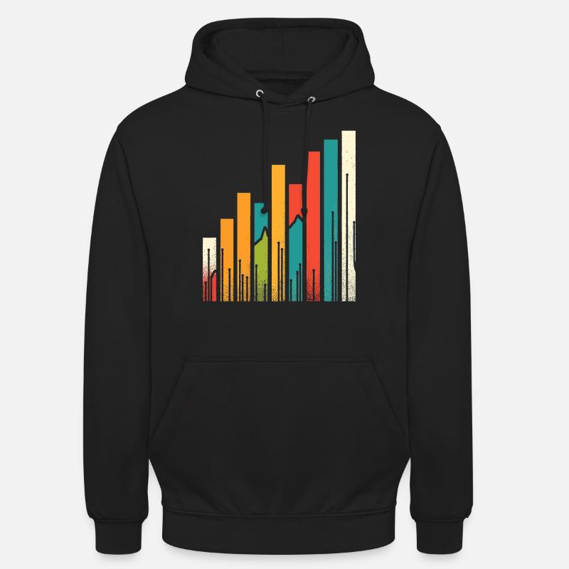 Datenanalyse & Diagramme - Visuelle Geschenkidee - Unisex Hoodie - Schwarz