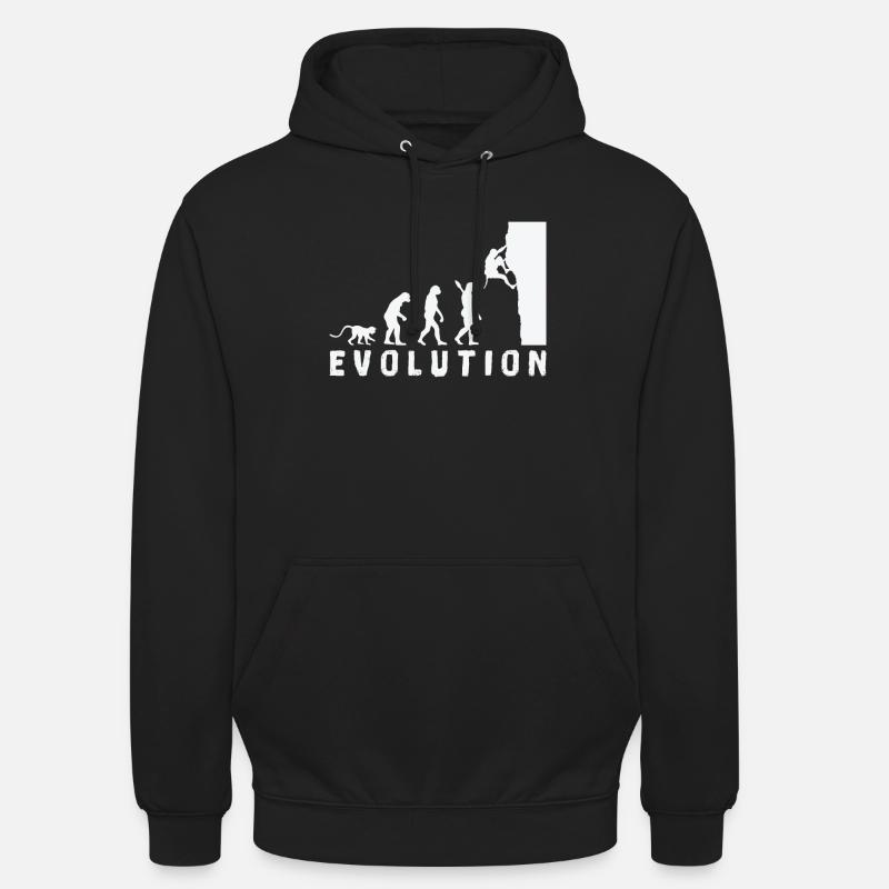 Escalade Bouldern Evolution - Sweat-shirt à capuche unisexe - noir