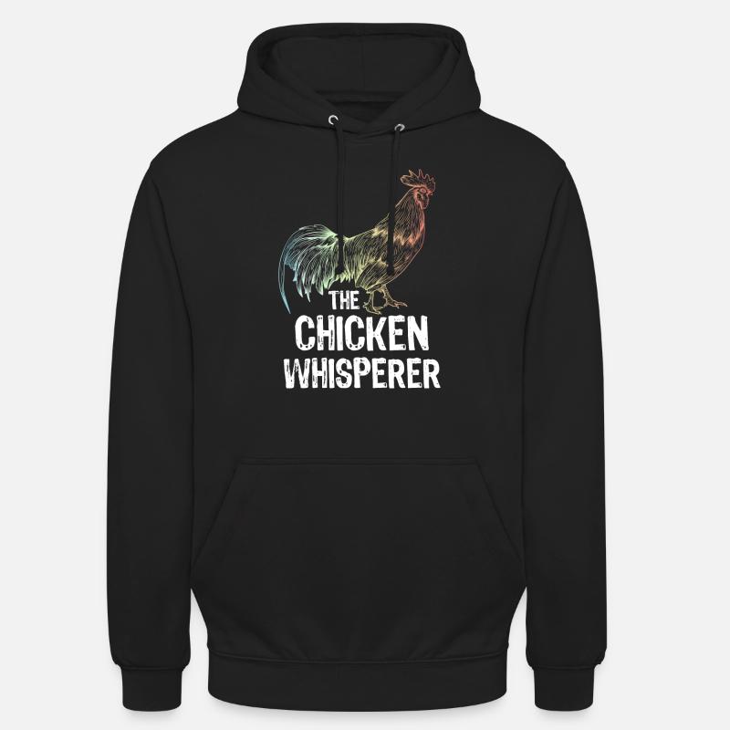 Poulet coq poulets - Sweat-shirt à capuche unisexe - noir