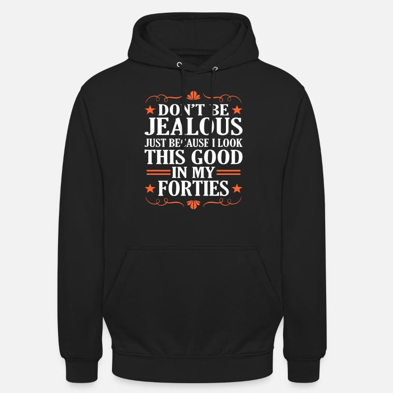 40e anniversaire - Sweat-shirt à capuche unisexe - noir