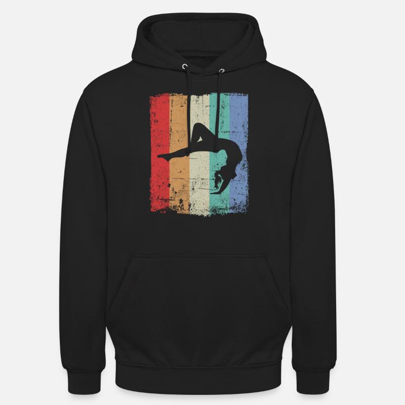 Ginnastica Handstand ginnastica ginnastica - Felpa con cappuccio unisex - nero