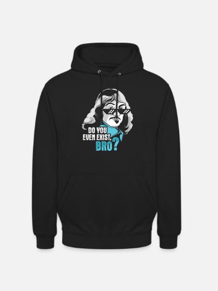 Philosophy Descartes Philosophy Student - Unisex Hoodie - black