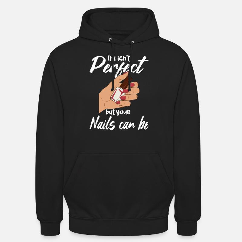 Nageltechniker Fingernägel - Unisex Hoodie - Schwarz