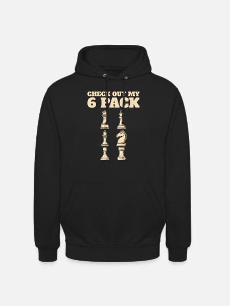 Pièce d’échecs - Sweat-shirt à capuche unisexe - noir