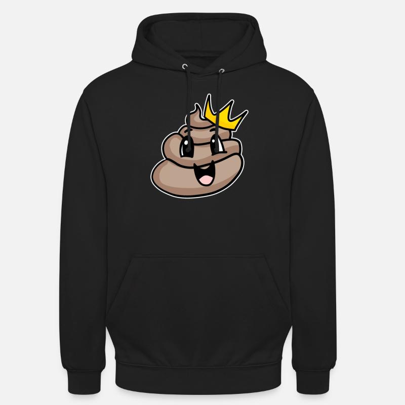Roi du caca - Sweat-shirt à capuche unisexe - noir