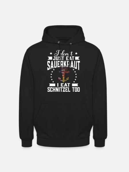 Germano-Américains - Ancre ADN - Sweat-shirt à capuche unisexe - noir