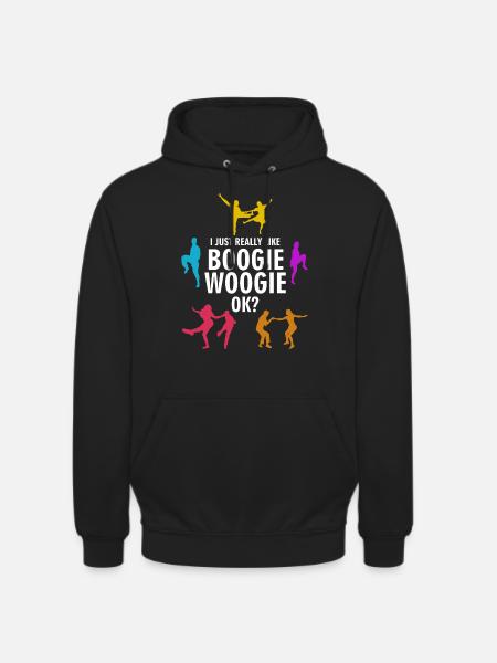 Boogie Woogie J’aime Boogie-Woogie - Sweat-shirt à capuche unisexe - noir