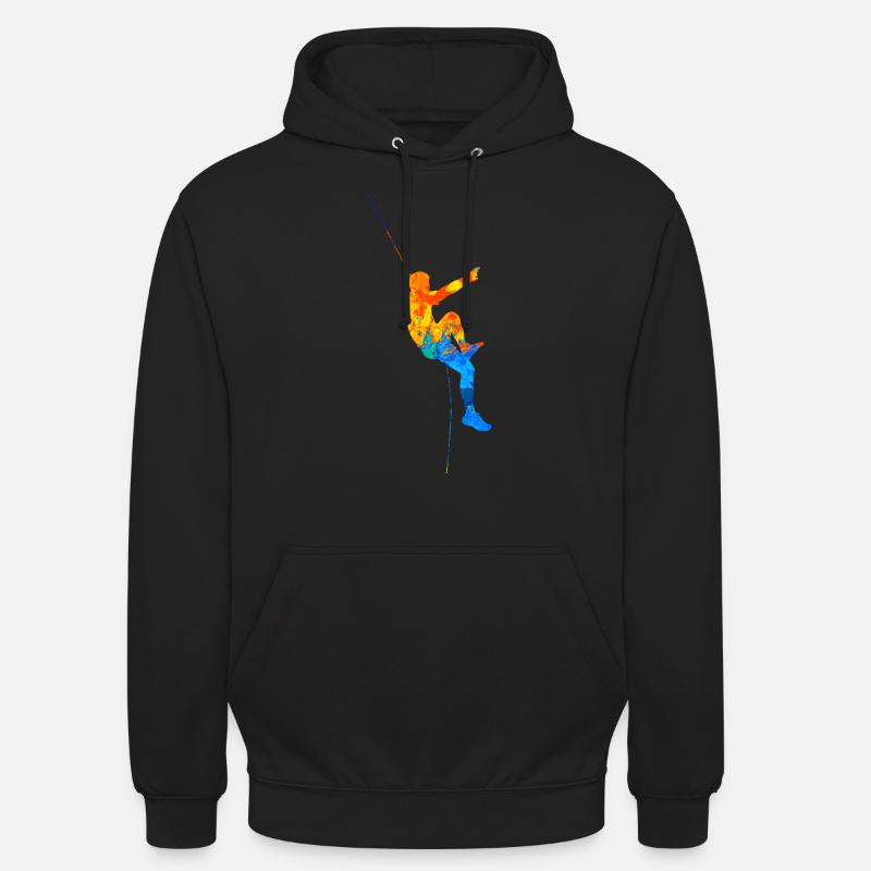Bouldern Boulder Klettern Kletterer Kletterwand - Unisex Hoodie - Schwarz