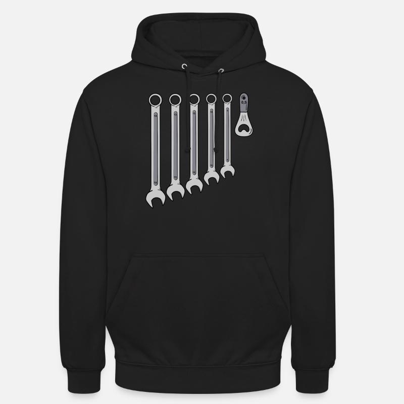 Clé mécatronique automobile mécanique - Sweat-shirt à capuche unisexe - noir