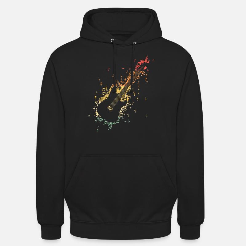 Guitariste Guitariste Guitariste Guitariste - Sweat-shirt à capuche unisexe - noir